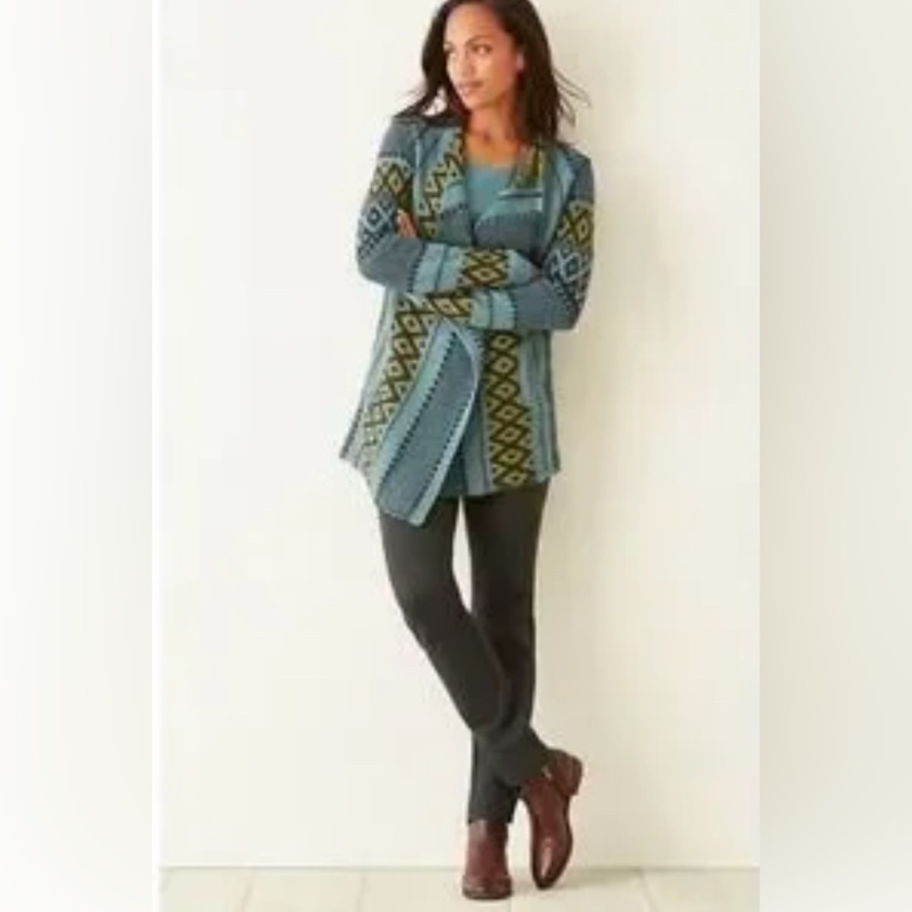 J. Jill Wool and Alpaca Cascade Open Front Cardigan
Size M